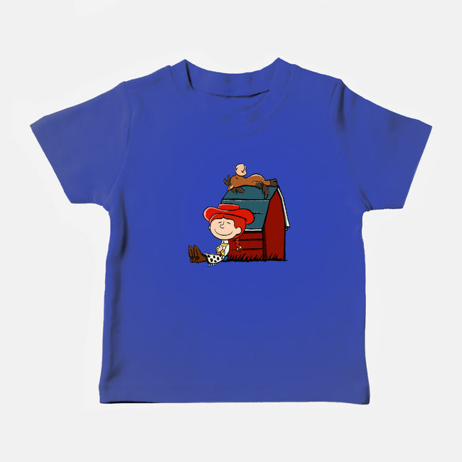 Happiness Is When She Loved Me-Baby-Basic-Tee-DrawnByBryan