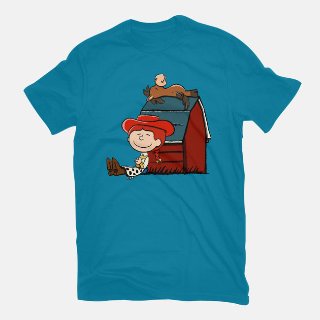 Happiness Is When She Loved Me-Mens-Basic-Tee-DrawnByBryan
