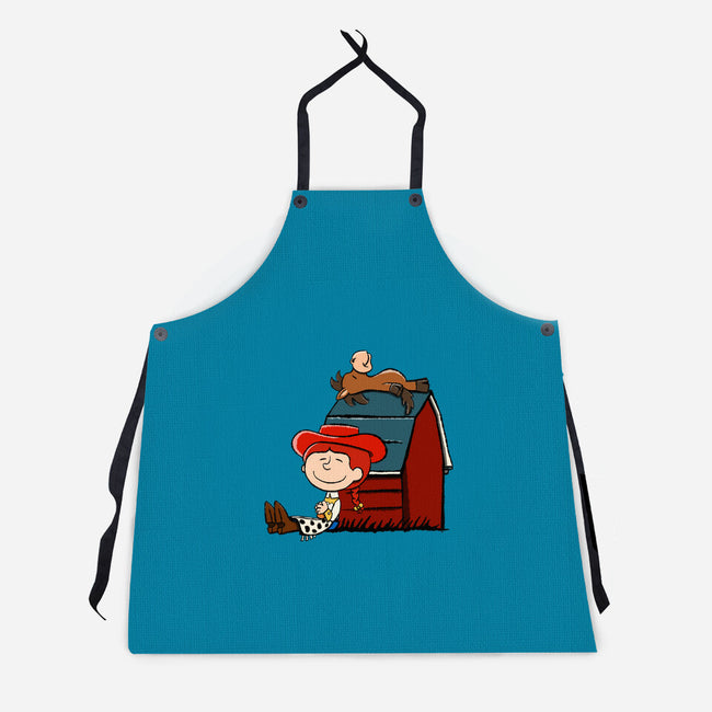 Happiness Is When She Loved Me-Unisex-Kitchen-Apron-DrawnByBryan