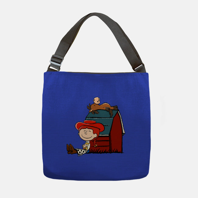 Happiness Is When She Loved Me-None-Adjustable Tote-Bag-DrawnByBryan
