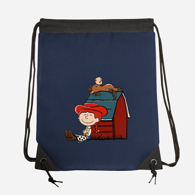 Happiness Is When She Loved Me-None-Drawstring-Bag-DrawnByBryan