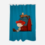 Happiness Is When She Loved Me-None-Polyester-Shower Curtain-DrawnByBryan