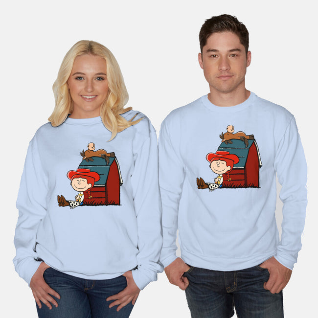 Happiness Is When She Loved Me-Unisex-Crew Neck-Sweatshirt-DrawnByBryan