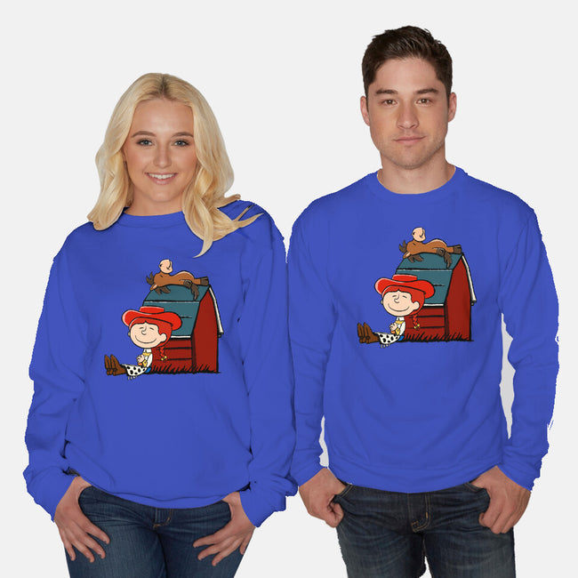 Happiness Is When She Loved Me-Unisex-Crew Neck-Sweatshirt-DrawnByBryan