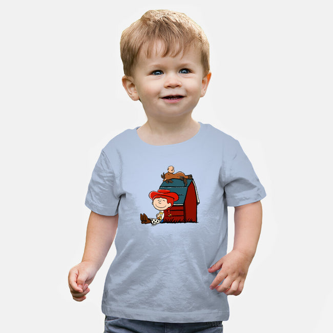 Happiness Is When She Loved Me-Baby-Basic-Tee-DrawnByBryan