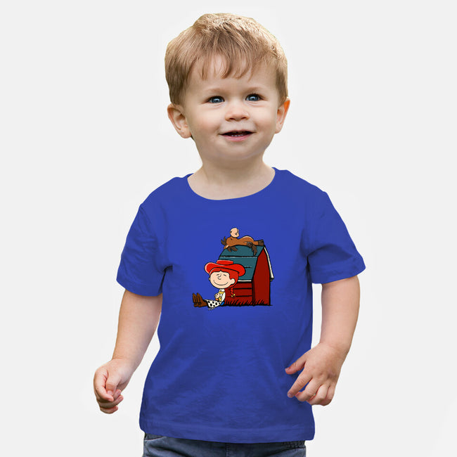 Happiness Is When She Loved Me-Baby-Basic-Tee-DrawnByBryan
