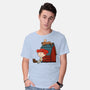 Happiness Is When She Loved Me-Mens-Basic-Tee-DrawnByBryan