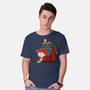 Happiness Is When She Loved Me-Mens-Basic-Tee-DrawnByBryan