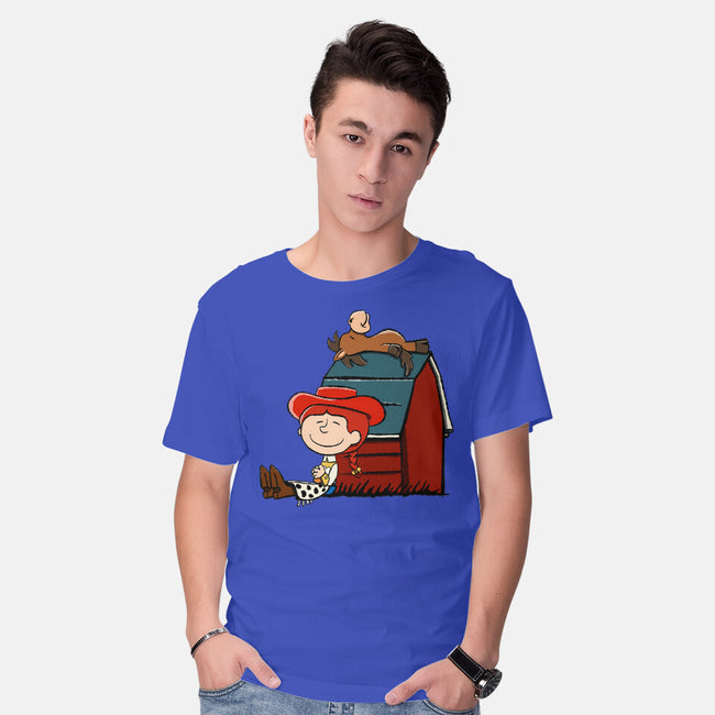 Happiness Is When She Loved Me-Mens-Basic-Tee-DrawnByBryan