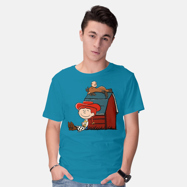 Happiness Is When She Loved Me-Mens-Basic-Tee-DrawnByBryan