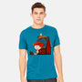Happiness Is When She Loved Me-Mens-Heavyweight-Tee-DrawnByBryan