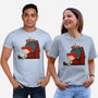 Happiness Is When She Loved Me-Unisex-Basic-Tee-DrawnByBryan