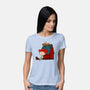 Happiness Is When She Loved Me-Womens-Basic-Tee-DrawnByBryan