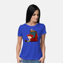 Happiness Is When She Loved Me-Womens-Basic-Tee-DrawnByBryan