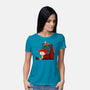 Happiness Is When She Loved Me-Womens-Basic-Tee-DrawnByBryan