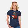 Happiness Is When She Loved Me-Womens-Fitted-Tee-DrawnByBryan