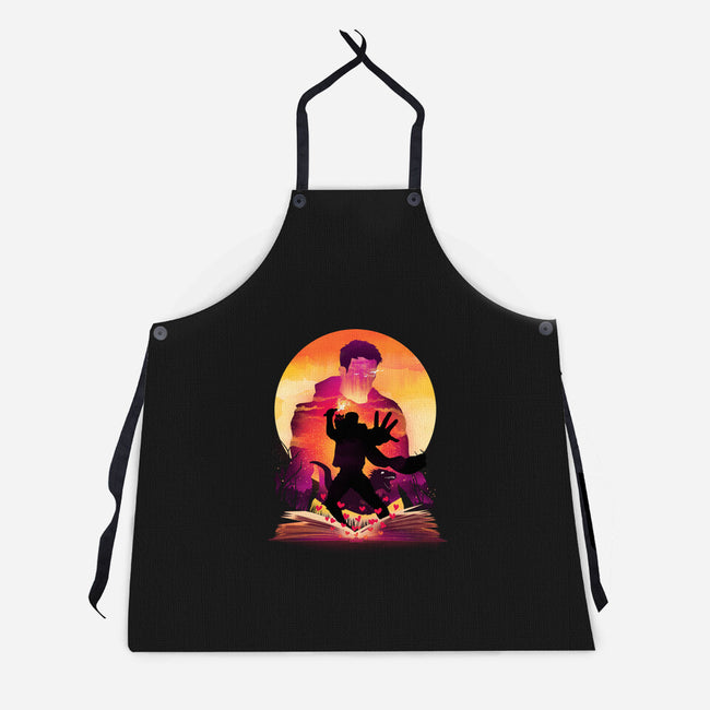 Book Of Dungeon Crawler-Unisex-Kitchen-Apron-dandingeroz