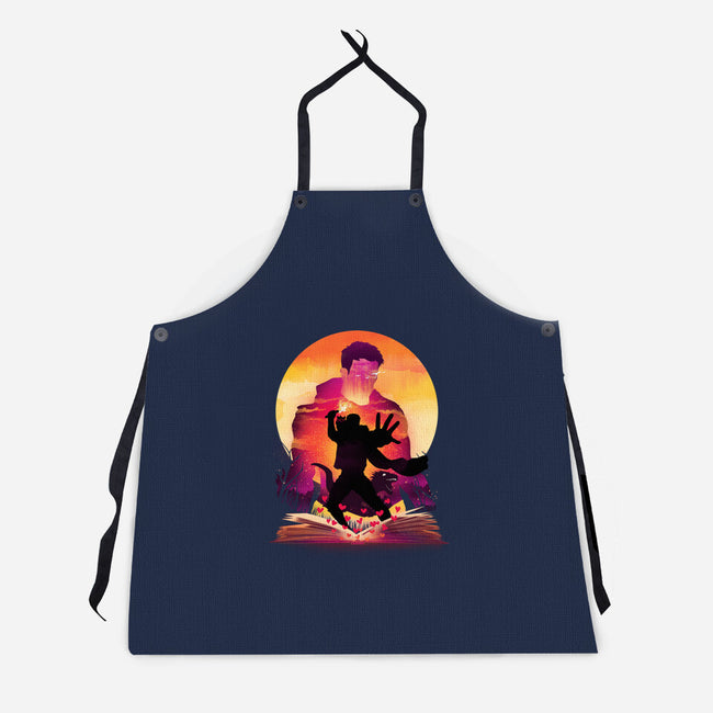 Book Of Dungeon Crawler-Unisex-Kitchen-Apron-dandingeroz