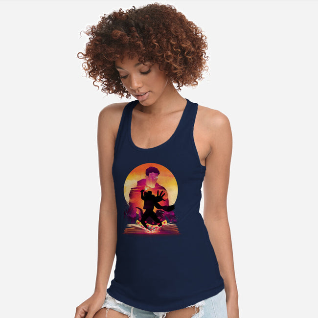 Book Of Dungeon Crawler-Womens-Racerback-Tank-dandingeroz