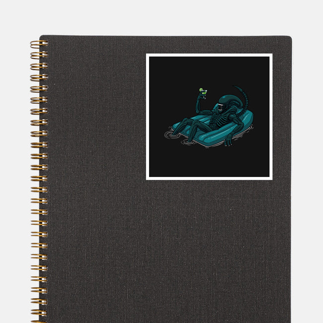 Alien In Summer-None-Glossy-Sticker-jasesa