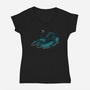 Alien In Summer-Womens-V-Neck-Tee-jasesa