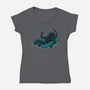 Alien In Summer-Womens-V-Neck-Tee-jasesa