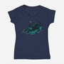 Alien In Summer-Womens-V-Neck-Tee-jasesa