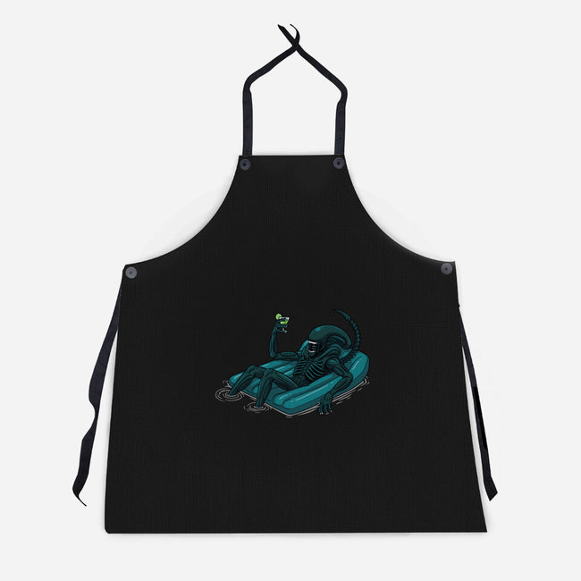 Alien In Summer-Unisex-Kitchen-Apron-jasesa