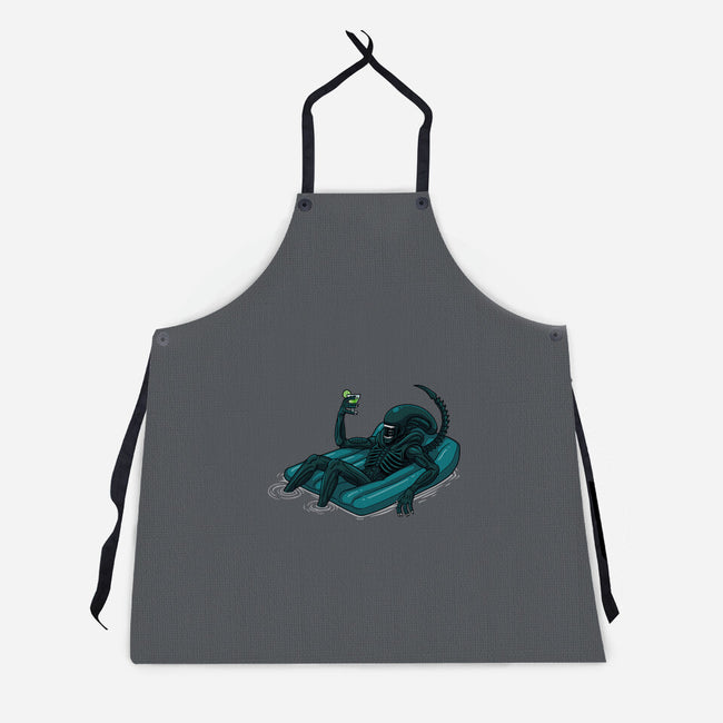 Alien In Summer-Unisex-Kitchen-Apron-jasesa