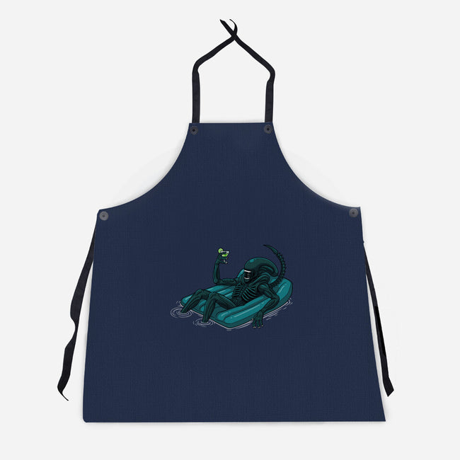 Alien In Summer-Unisex-Kitchen-Apron-jasesa