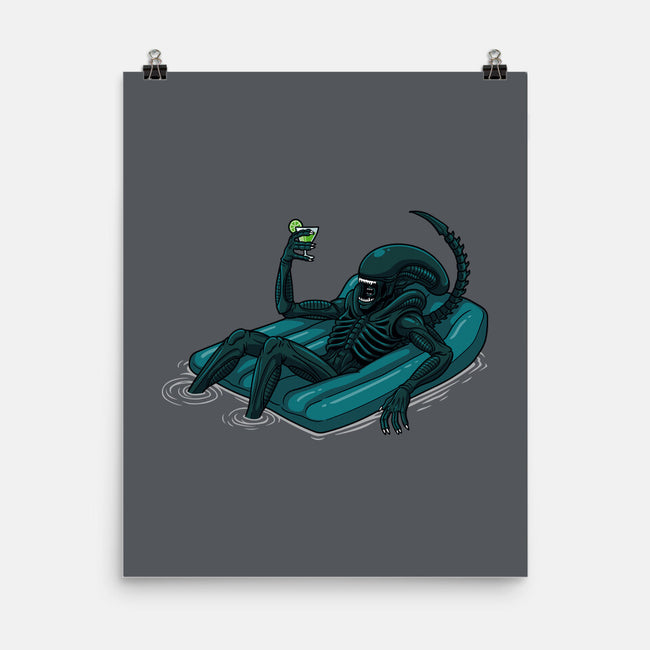 Alien In Summer-None-Matte-Poster-jasesa