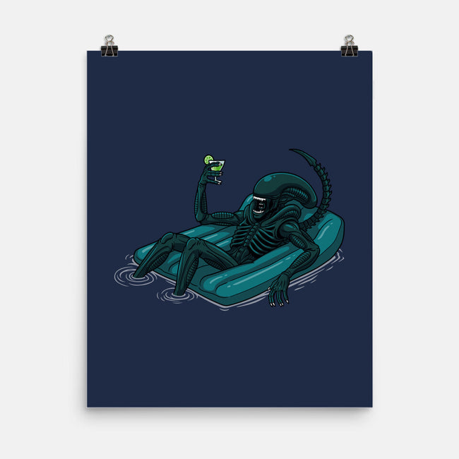 Alien In Summer-None-Matte-Poster-jasesa