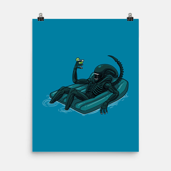 Alien In Summer-None-Matte-Poster-jasesa