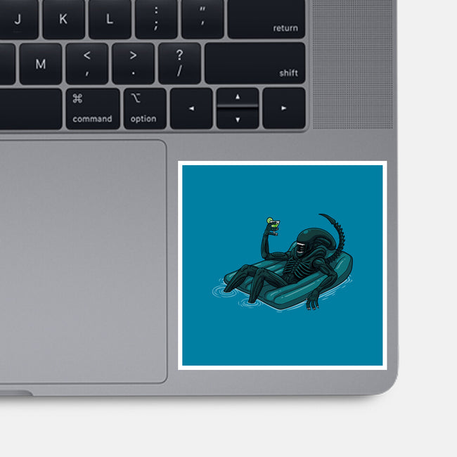 Alien In Summer-None-Glossy-Sticker-jasesa