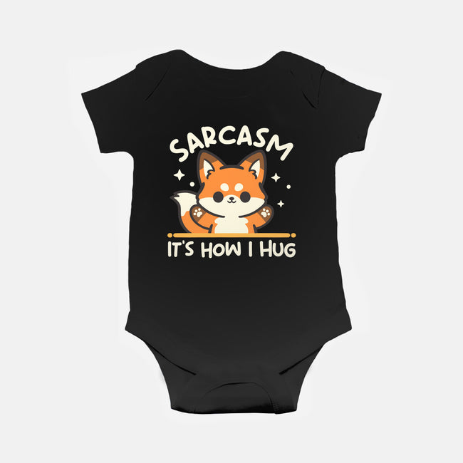 Sarcasm Hugs-Baby-Basic-Onesie-NemiMakeit