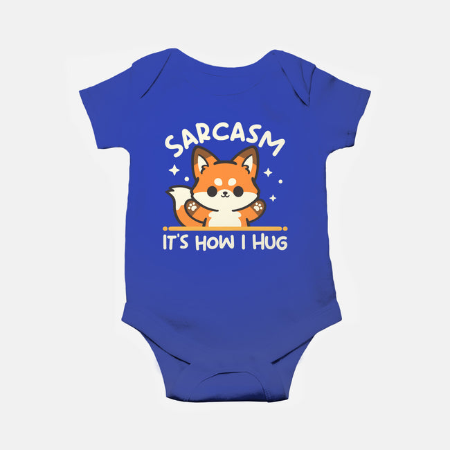 Sarcasm Hugs-Baby-Basic-Onesie-NemiMakeit