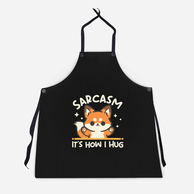 Sarcasm Hugs-Unisex-Kitchen-Apron-NemiMakeit