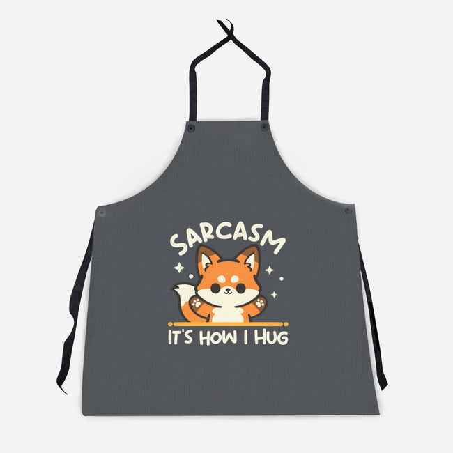 Sarcasm Hugs-Unisex-Kitchen-Apron-NemiMakeit