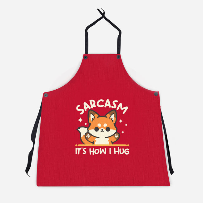 Sarcasm Hugs-Unisex-Kitchen-Apron-NemiMakeit