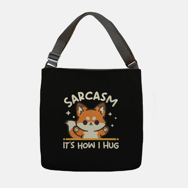 Sarcasm Hugs-None-Adjustable Tote-Bag-NemiMakeit
