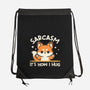 Sarcasm Hugs-None-Drawstring-Bag-NemiMakeit