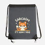 Sarcasm Hugs-None-Drawstring-Bag-NemiMakeit