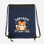 Sarcasm Hugs-None-Drawstring-Bag-NemiMakeit