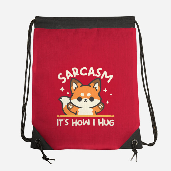 Sarcasm Hugs-None-Drawstring-Bag-NemiMakeit