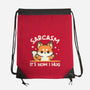 Sarcasm Hugs-None-Drawstring-Bag-NemiMakeit