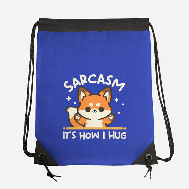 Sarcasm Hugs-None-Drawstring-Bag-NemiMakeit