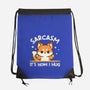 Sarcasm Hugs-None-Drawstring-Bag-NemiMakeit
