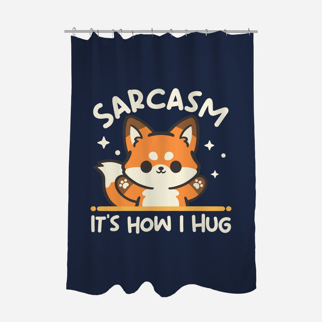 Sarcasm Hugs-None-Polyester-Shower Curtain-NemiMakeit
