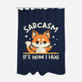 Sarcasm Hugs-None-Polyester-Shower Curtain-NemiMakeit