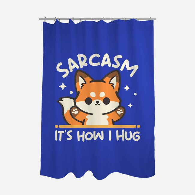 Sarcasm Hugs-None-Polyester-Shower Curtain-NemiMakeit